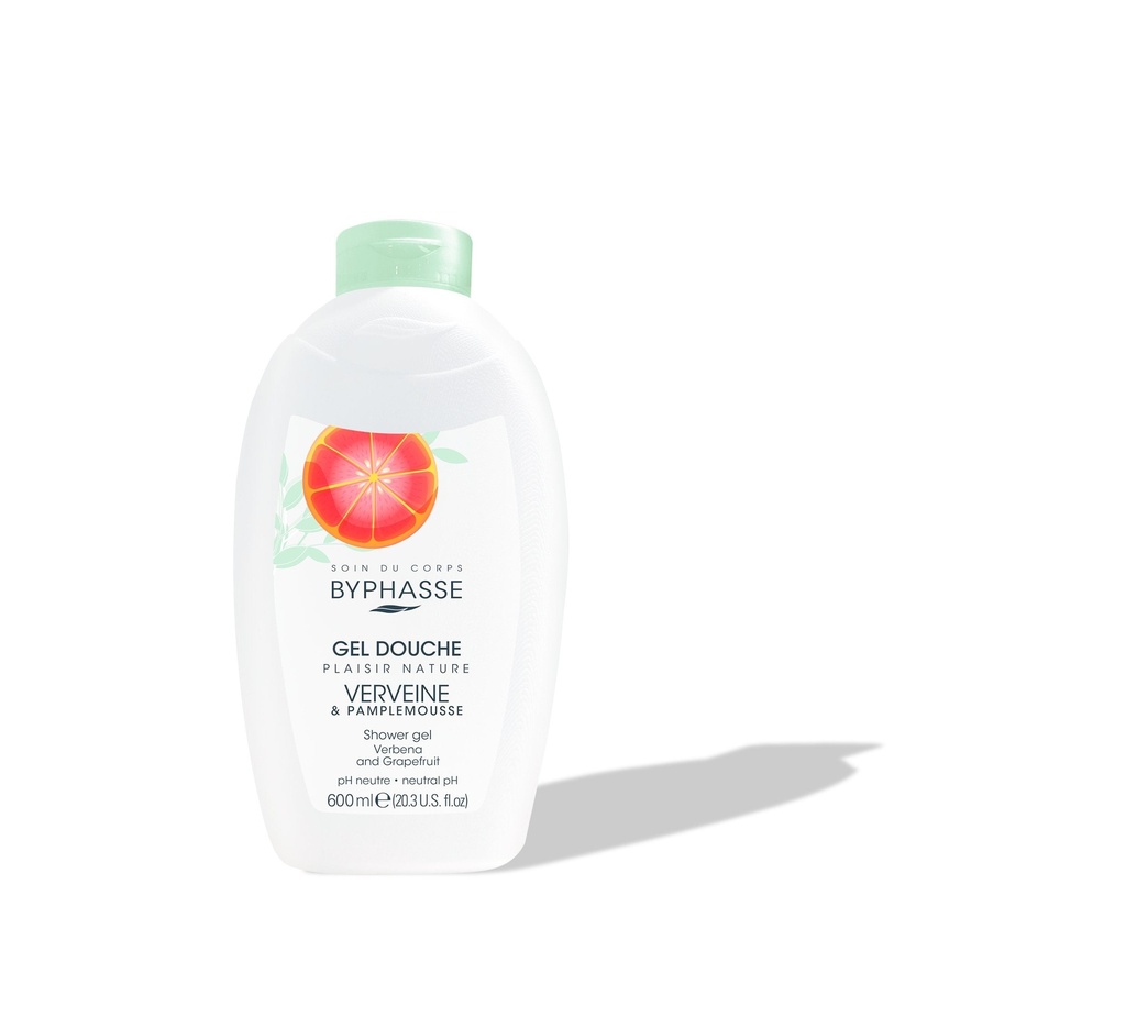 Byphasse Plaisir Nature Shower Gel Verbena & Grapefruit 600 Ml