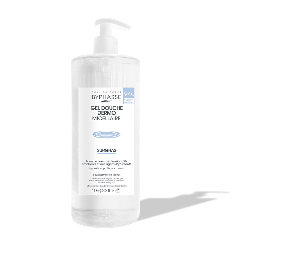 Byphasse Dermo Micellar Shower Gel Surgras Normal To Dry Skin 1L