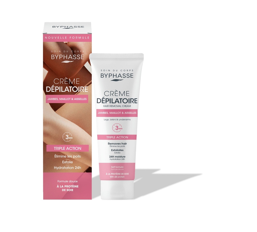 Byphasse Hair Removal Cream With Silk Protein 125ml