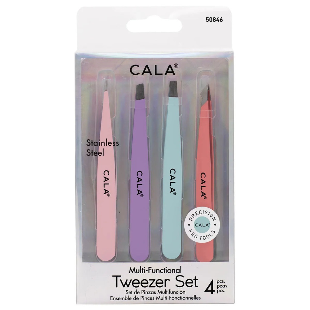 Cala 4 Pcs Multi-Functional Tweezer Set