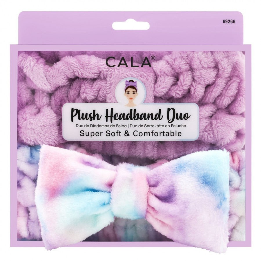 Cala Plush Headband Duo Purple