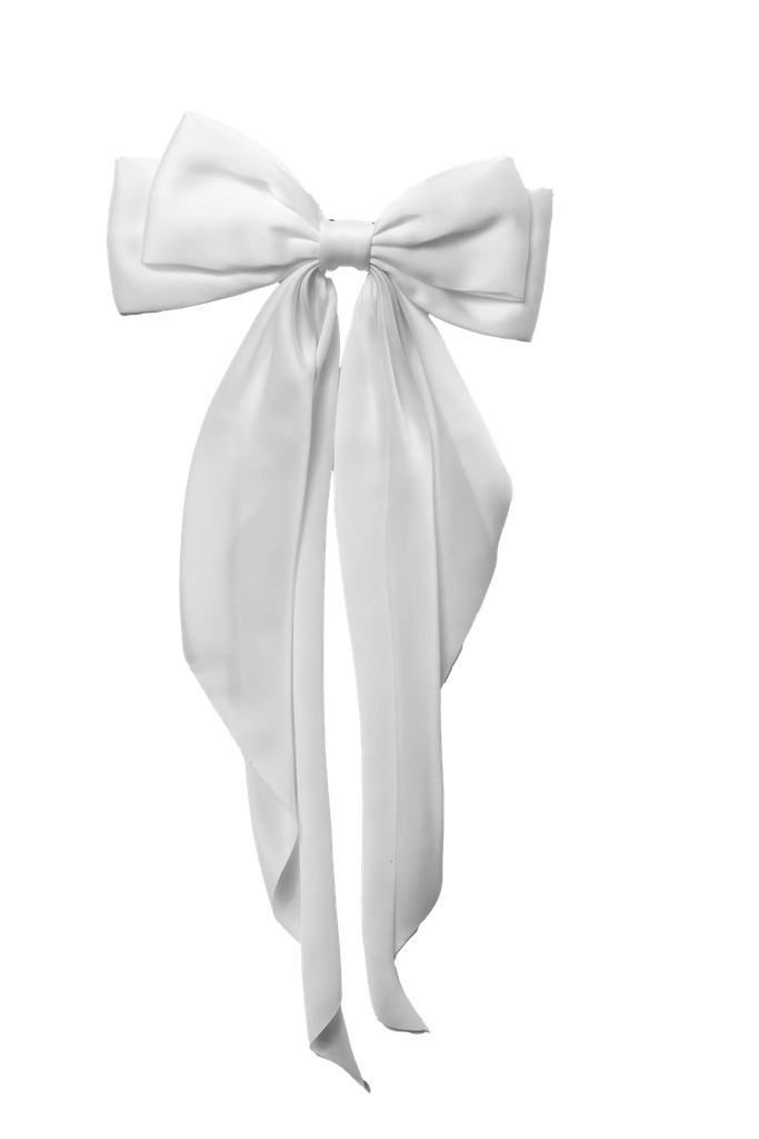 J Babe Everyday Hair Bow - White