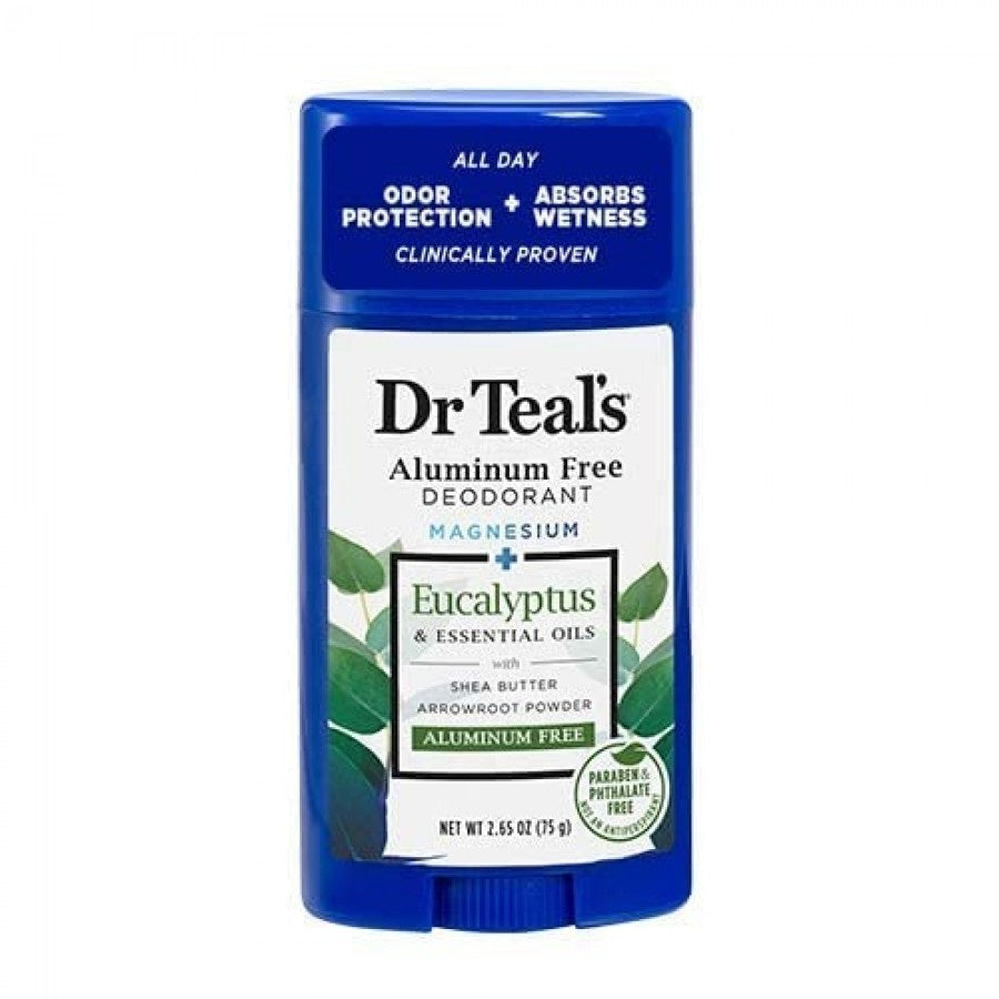 Dr Teals Aluminum Free Deodorant Eucalyptus  75g