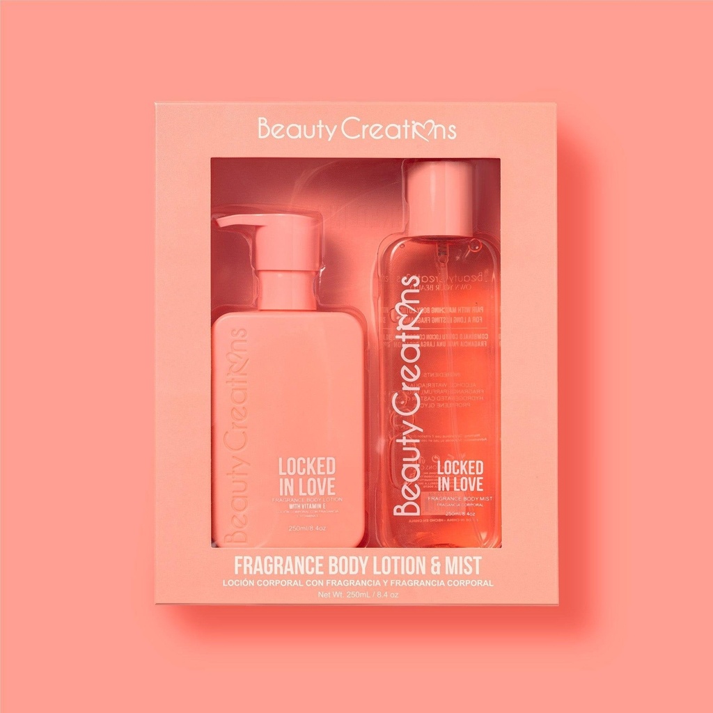 Beauty Creations Fragrance Body Lotion & Mist 250ml - Locked In Love
