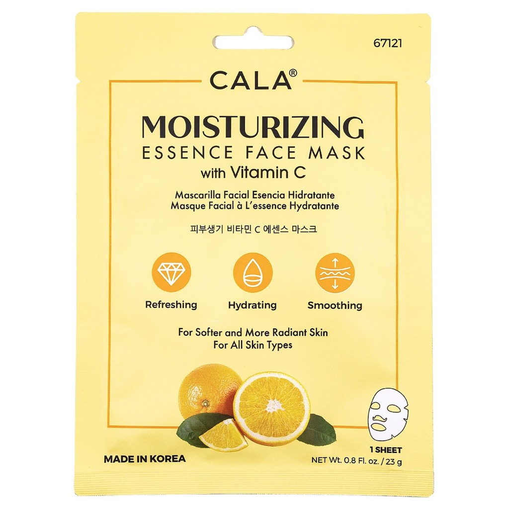 Cala Vitamin C Moisturizing Essence Face Masks - 23g