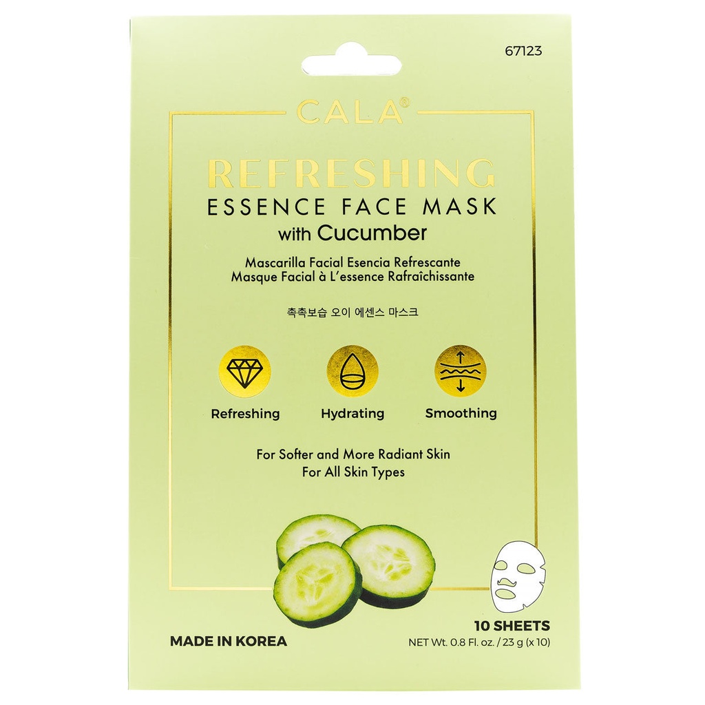 Cala Cucumber Refreshing Essence Face Mask - 23g
