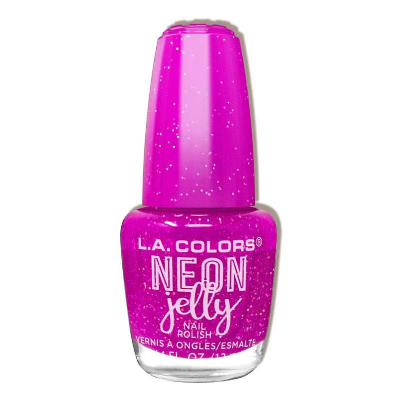 L.A. Colors Neon Jelly Nail Polish 13ml - Purple Shock