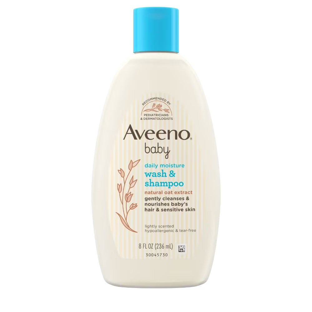 Aveeno Baby Daily Moisture Wash & Shampoo - 236ml