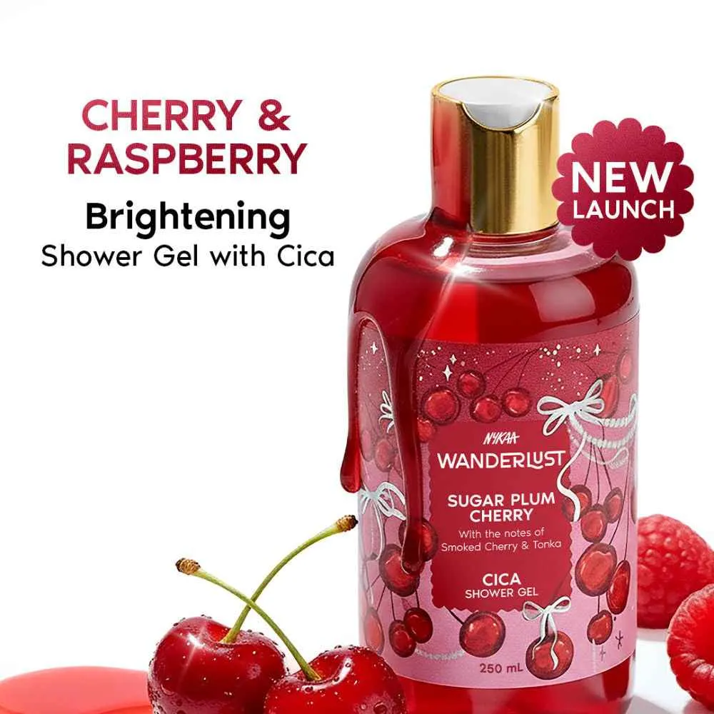 Nykaa Wanderlust Sugar Plum cherry Shower Gel