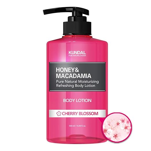 Kundal Honey & Macadamia Body Lotion 500ml- Cherry Blossom