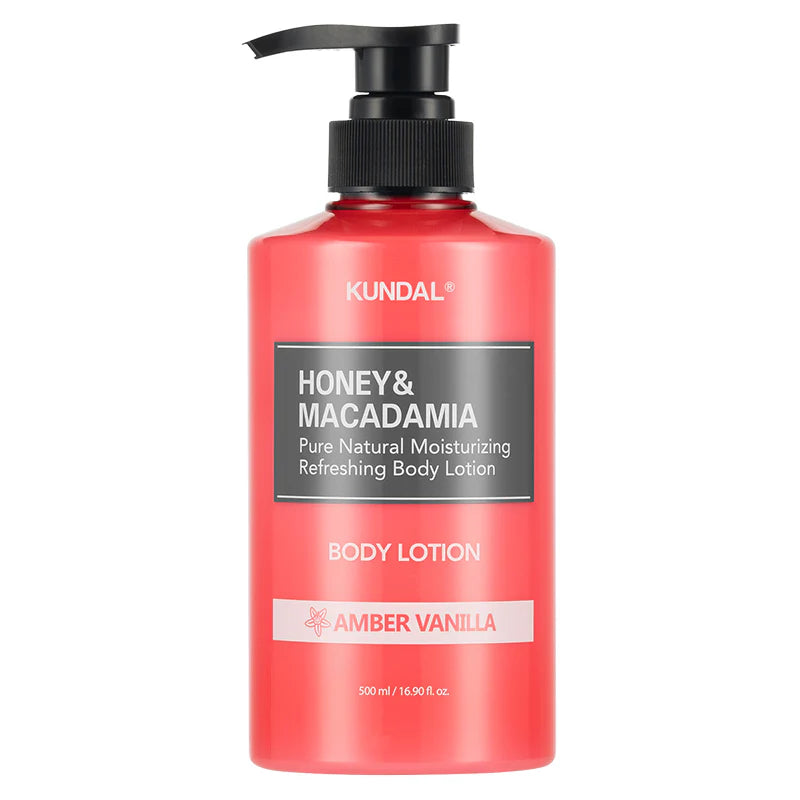 Kundal Honey & Macadamia Pure Body Lotion 500ml- Amber Vanilla