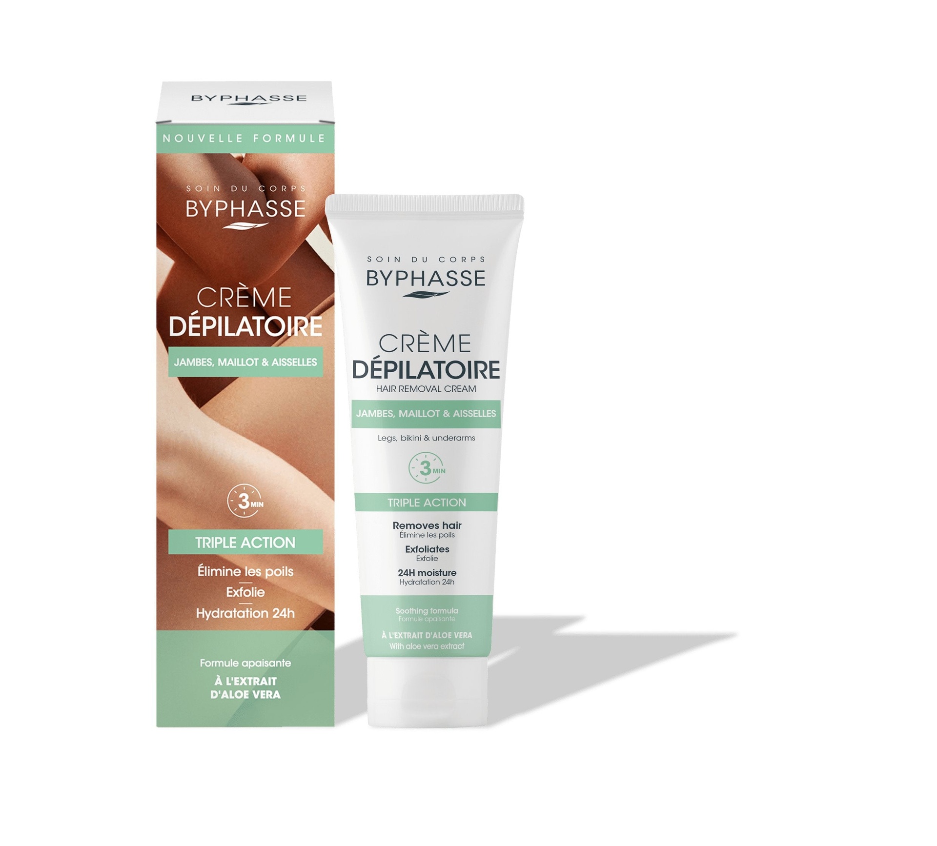 Byphasse Hair Removal Cream With Aloe Vera Extract 125ml