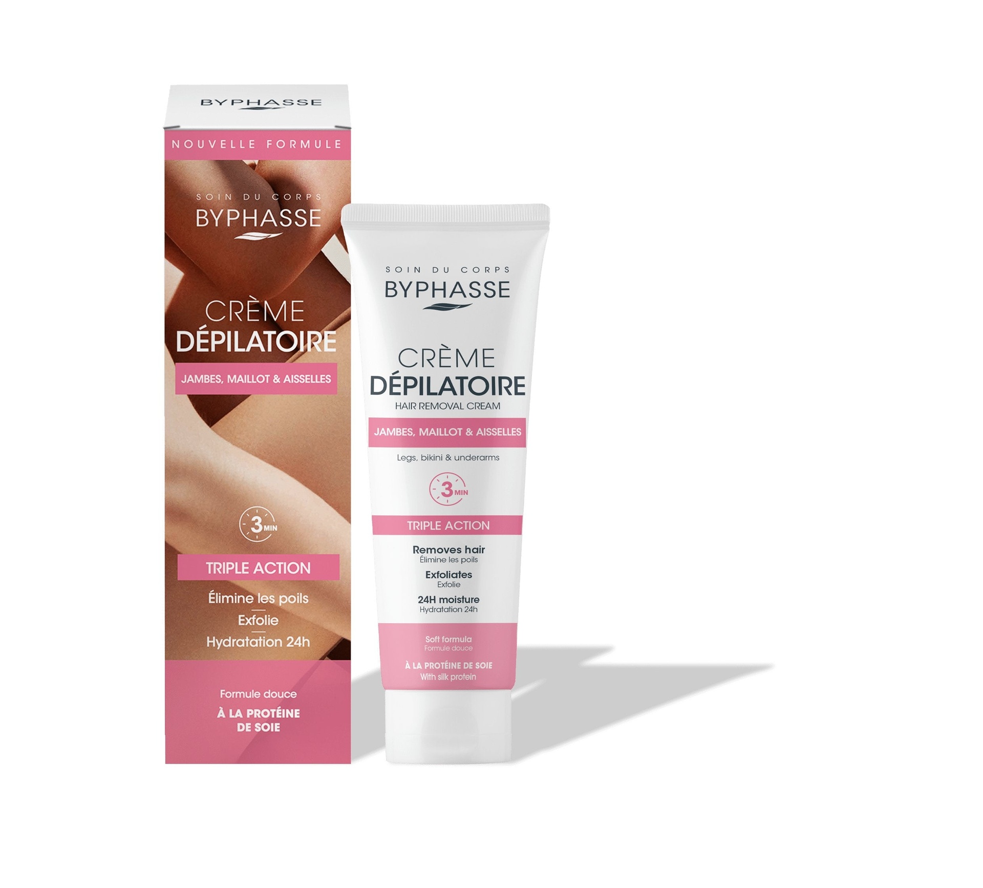 Byphasse Hair Removal Cream With Silk Protein 125ml