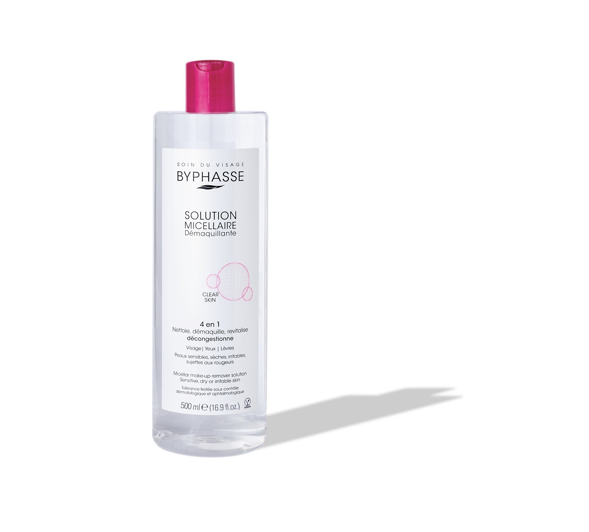 Byphasse Micellar Make-up Remover Solution Sensitive, Dry Or Irritable Skin 500ml