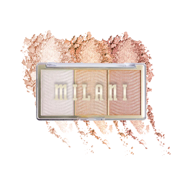 Milani Stellar Lights Highlighter Palette 12g- Rose Glow