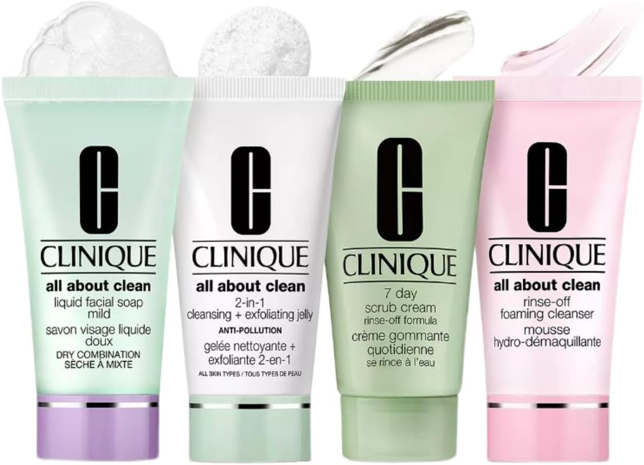Clinique 4 Pcs Cleansing Set
