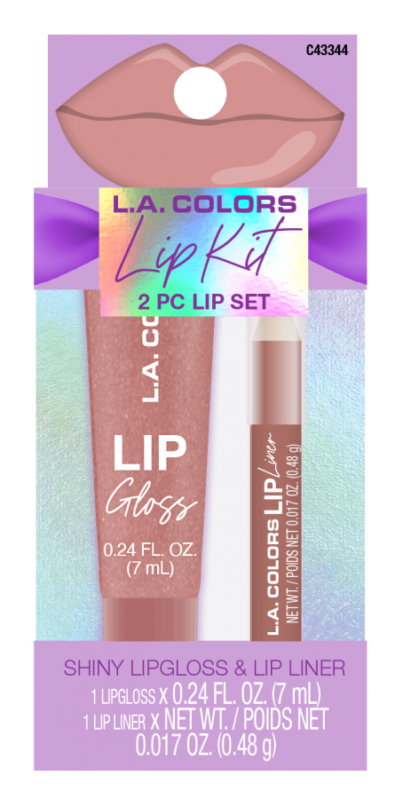 L.A. Colors 2 Pc Lip Gloss & Liner Set