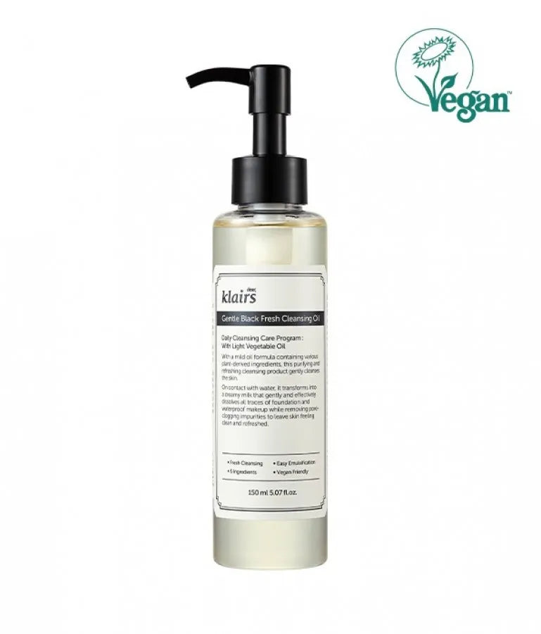 Dear Klairs Gentle Black Fresh Cleansing Oil-150 ml