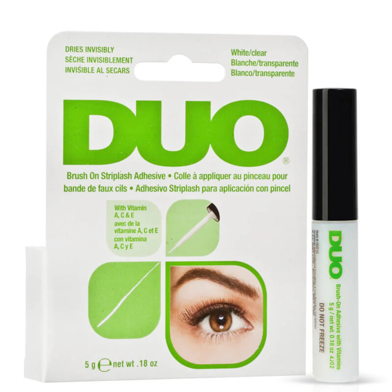 Duo Brush On Striplash Adhesive 5ml- White/Clear