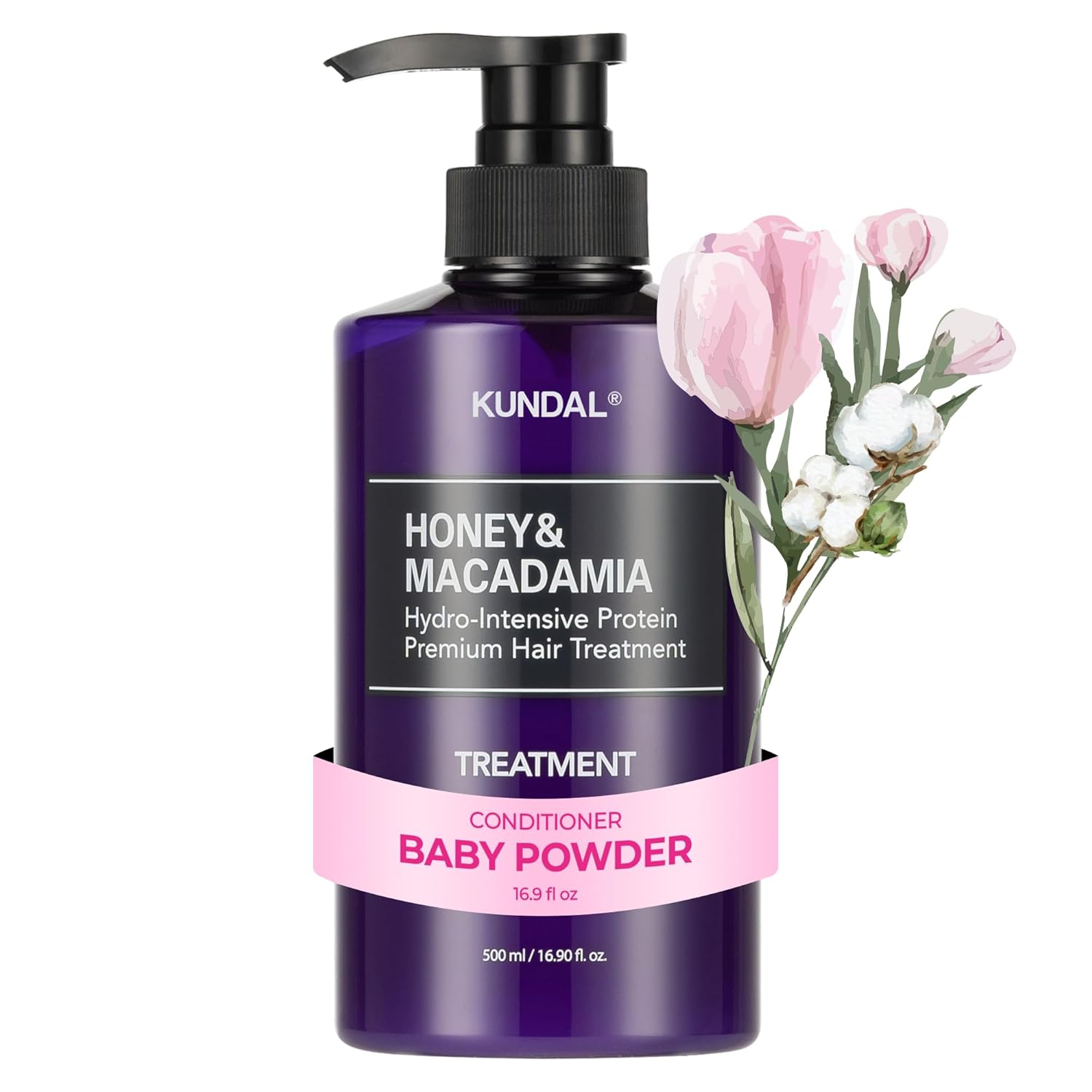 Kundal Honey & Macadamia Premium Hair Treatment 500ml - Baby Powder